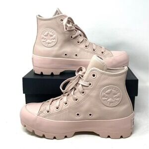 Converse CTAS Hi Lugged Mauve Monochrome Platform Sneakers Size 8 A03909C NWT